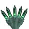 50ct. Mini Christmas String Lights with Green Wire